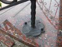 kovaná noha zábradlí  IMG 3428